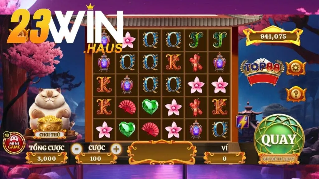 Bí Kíp Quay Hũ Mèo Tài Lộc Cực Đỉnh Cao Như Cao Thủ 23Win 2 Điểm thu hút game mèo tài lộc 23Win